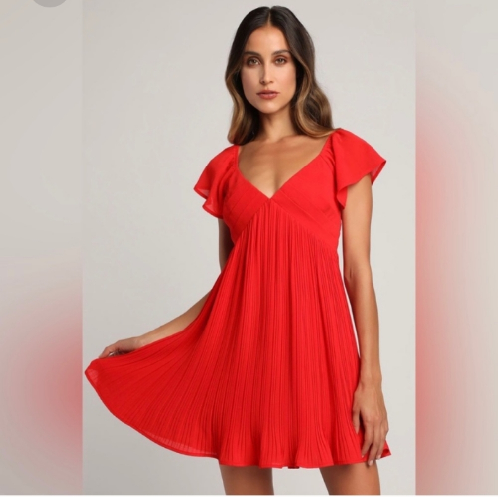 Lulu's Red Mini Dress